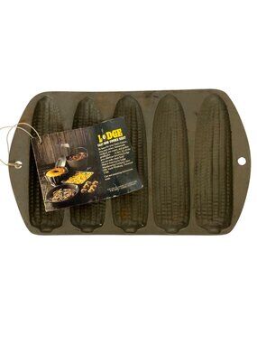 Lodge Cast Iron Cornbread Corn Stick Pan 5 Ear Vintage Bakeware